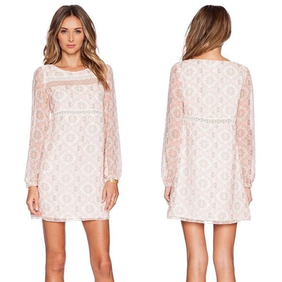 NWT BCBGenerattion Pink, Gray & White Lena Dress - Picture 1 of 7